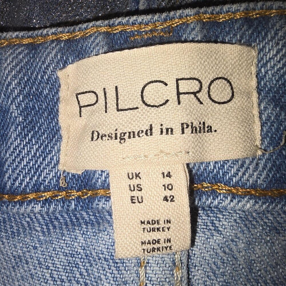 Pilcro Metallic Silver Mini Skirt - Picture 4 of 7
